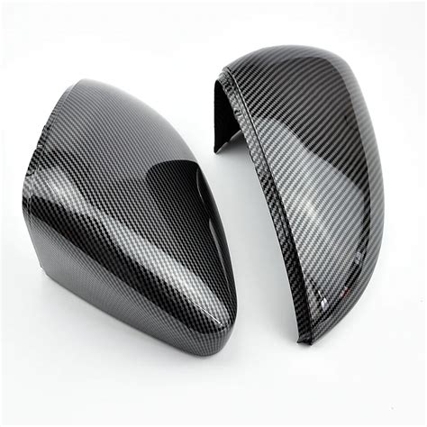 Full Mirror Caps Carbon Fibre Covers For Volkswagen Vw Golf Mk Mk