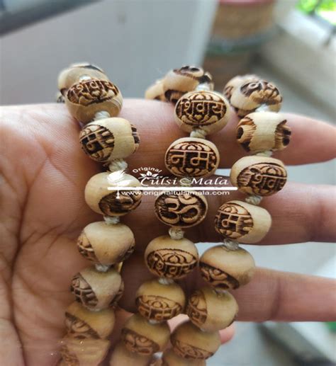 Original Tulsi Mala Hand Knotted Cmm Beads Tulasi Holy Basil Japa