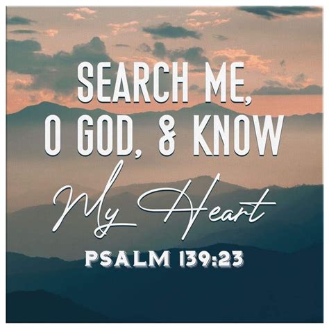 Search Me O God And Know My Heart Psalm Scripture Wall Art