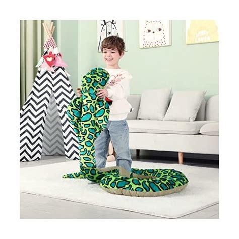 IKASA Peluche Serpent Géant Animal Jouet 270cm Grand Gros Mignon Mo