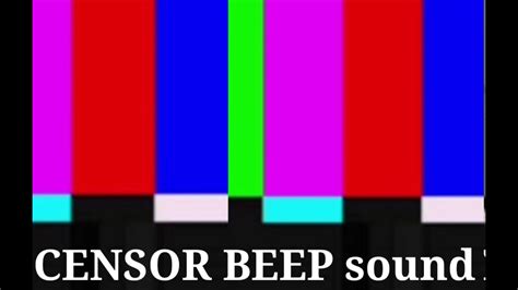 CENSOR BEEP SOUND YouTube