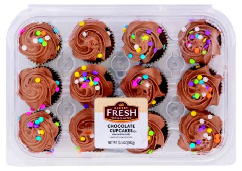 Bakery Fresh Goodness Two Bite Chocolate Cupcakes 12 Ct 105 Oz