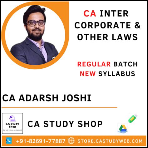 CA Adarsh Joshi CA Inter Law Full Course