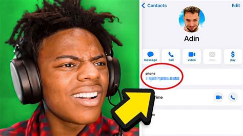 Ishowspeed Leaks Adin Ross Number Youtube