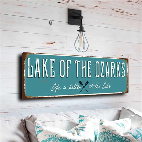 Lake Of The Ozarks Sign Classic Metal Signs