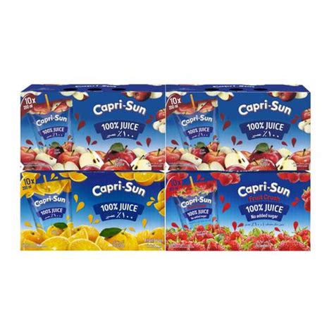 Capri Sun 100 Natural Juices Variety Pack 40 Units 200 Ml