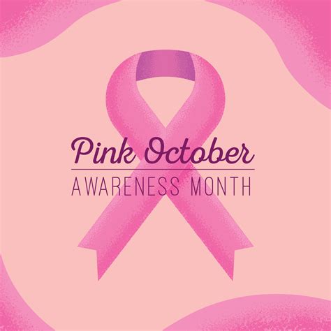 October Rose Breast Cancer Ribbon 24139925 Vector Art At Vecteezy