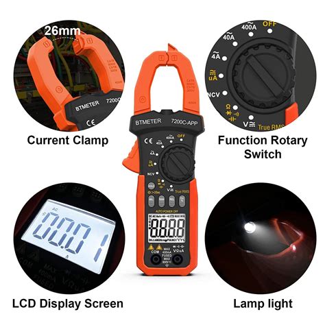 Btmeter Ua Ac Stromzange Zangenamperemeter Zangenmultimeter Trms