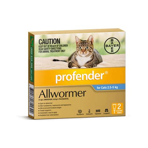 Profender Allwormer Spot On For Cats Tubes Vetwell Online Shop