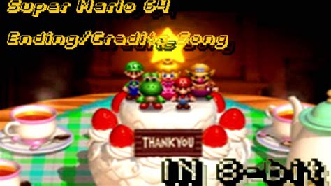 Super Mario 64 Ending Credit Song IN 8 Bit YouTube