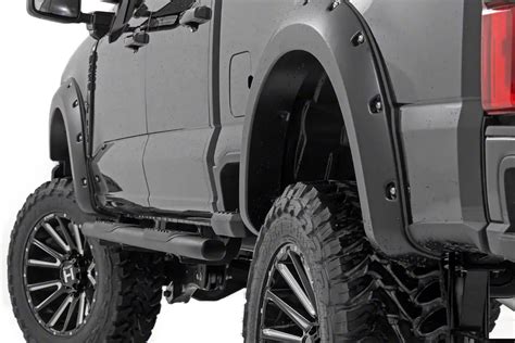 Rough Country F Super Duty Pocket Fender Flares Flat Black F