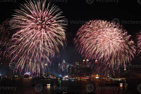 New York City Manhattan fireworks show 748395 Stock Photo at Vecteezy