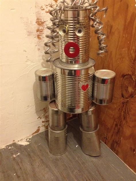 Upcycled Tin Can Man Tin Can Man Tin Can Art Upcycled Crafts