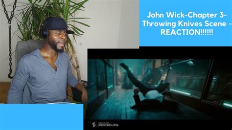 John Wick Chapter 3 Parabellum 2019 Throwing Knives Scene Reaction Youtube