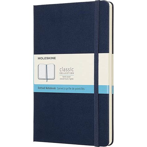 Libreta Moleskine Pasta Dura Azul Hoja Punteada