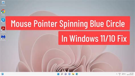 Mouse Pointer Spinning Blue Circle In Windows 1110 Fix Youtube