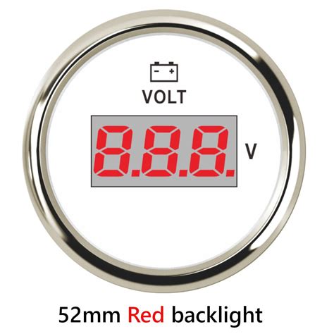 Digitale Voltmeter Volt Gauge Meter 52 Mm Boot Vol Grandado