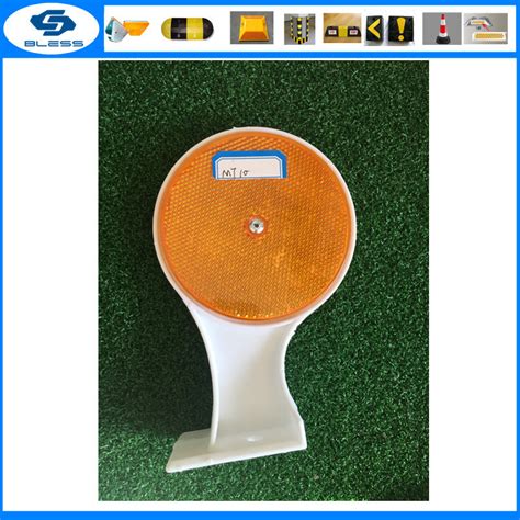 Road Traffic Safety PMMA Sheet Galvanized Steel Double Reflectors