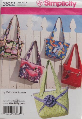 Simplicity 3822 Misses Teen S Purse Bag Pattern By Faith Van Zanten