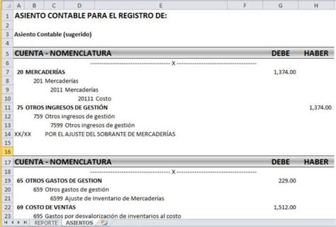 Control De Sobrantes Y Faltantes De Existencias Archivo Excel