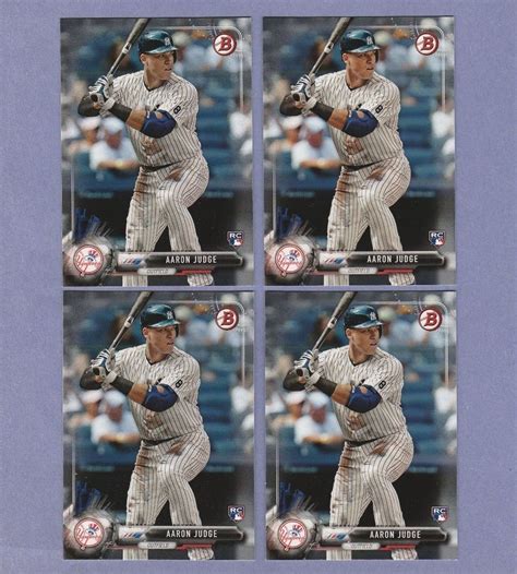 X Bowman Aaron Judge Rookie Card Card Lot Rc N Y