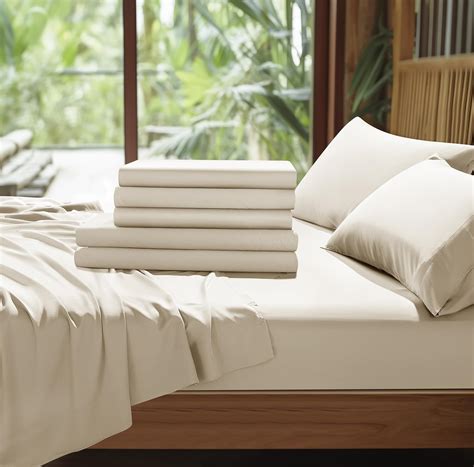 Shilucheng 4 Piece Sheets Set，rayon Derived From 100 Bamboo ，cooling