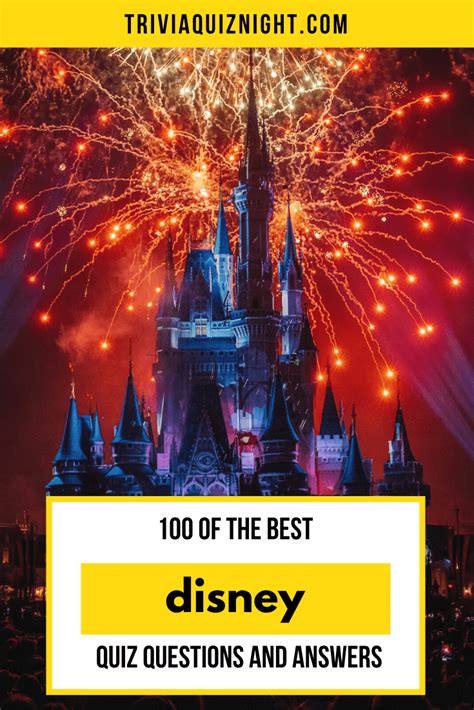 Disney Quiz Questions And Answers The Ultimate Disney Quiz