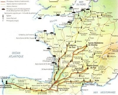 Trajet Du Chemin De Compostelle Info Voyage Carte Plan