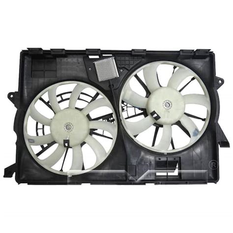 TYC Dual Radiator And Condenser Fan Assembly 2014 2019 Jeep Cherokee 2