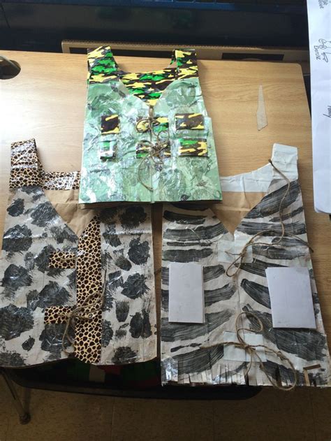 Paper Bag Safari Vests Made By B Koch Safari Pinterest