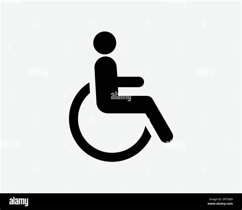 Icona Di Persona Disabile Handicap Persone Diversamente Abili Sedia A