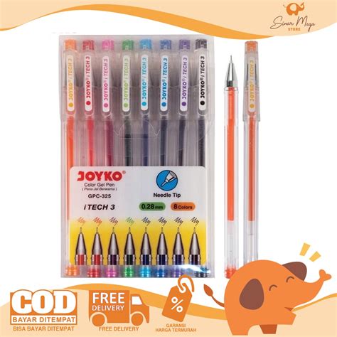 Jual Joyko Color Gel Pen GPC 325 ITech 3 1 Set Isi 8 Warna 0 28 Mm