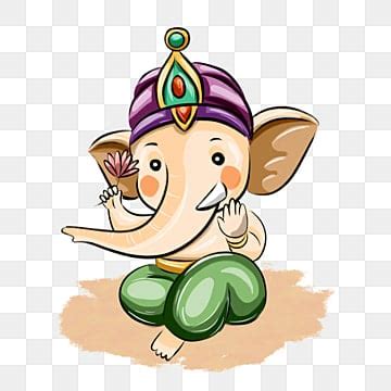 Ganesh Cartoon PNG, Vector, PSD, and Clipart With Transparent Background for Free Download | Pngtree