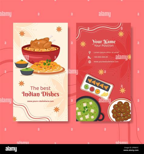 Indian Menu Design Background