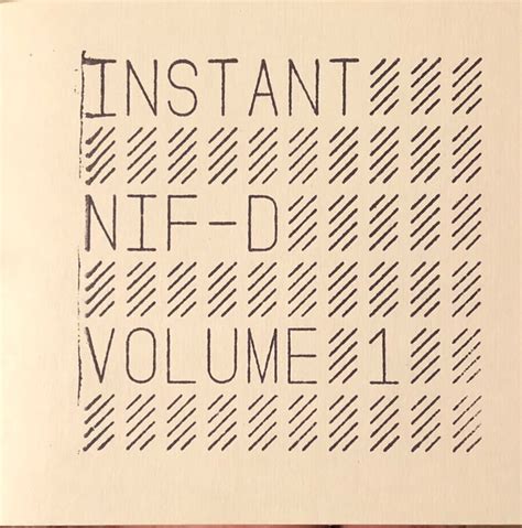 Nifty Instant Nif D Volume 1 CD Discogs