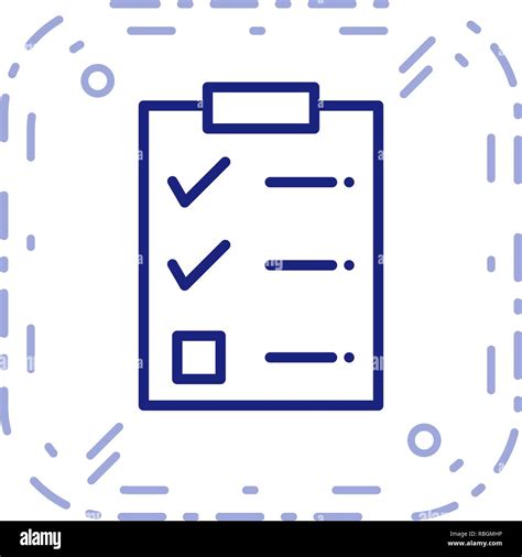 Vector Checklist Icon Stock Vector Image And Art Alamy