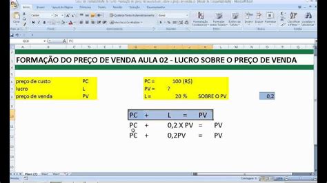 Como Calcular O Preço De Venda De Produtos Lucro Custo Mark Up Margem