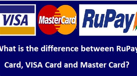 Understanding The Differences Rupay Visa And Mastercard