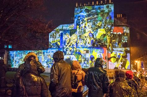 Projection Mural Leith With Tim Chalk Paul Grime