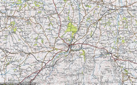 Historic Ordnance Survey Map Of Okehampton 1946