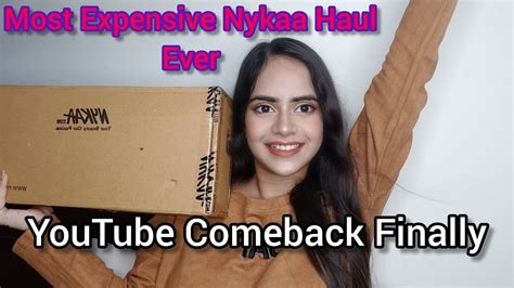 Biggest Nykaa Haul Ever Hot Pink Sale Charul Gupta YouTube