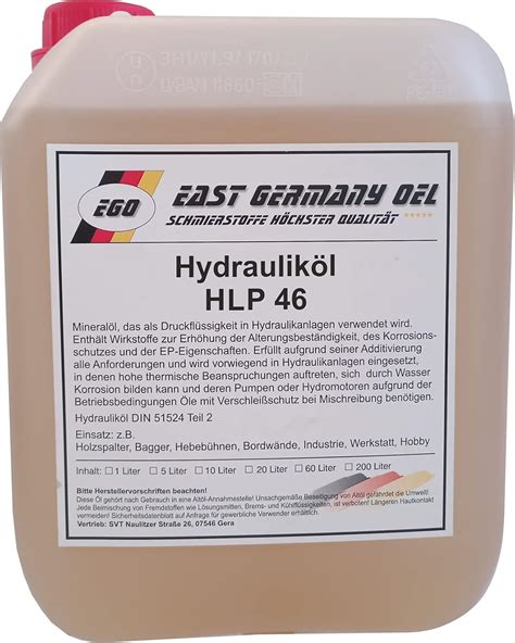 Hlp Hydraulic Oil Canister Litres Amazon Co Uk Automotive