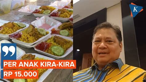 Budget Makan Siang Gratis Berkisar Rp15 000 Per Anak Kata Airlangga