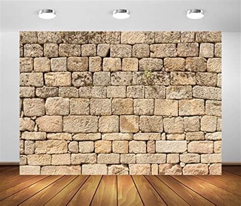 Amazon BELECO 9x6ft Fabric Vintage Brick Stone Wall Backdrop For