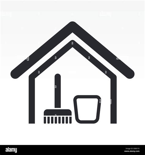 Vector Illustration Of Isolated Clean House Icon Stock Vector Image