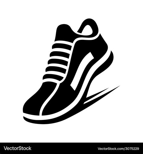 Running Shoe Icon Royalty Free Vector Image Vectorstock