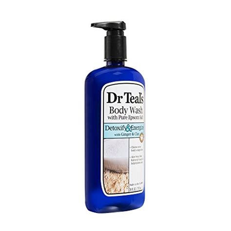 Dr Teals Body Wash With Pure Epsom Salt Detoxify And Energize 24 Floz Ginger And Clay