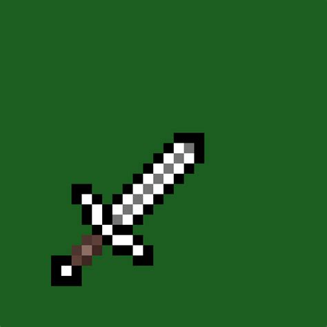 Minecraft Pixel Art Sword Template