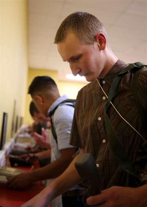 A Recruit From Echo Company 2nd Recruit Training Battalion NARA