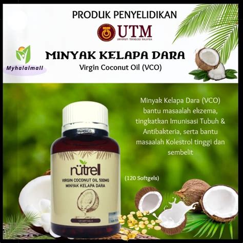 Minyak Kelapa Dara Utm Vco Softgel Biji Dermagskincare